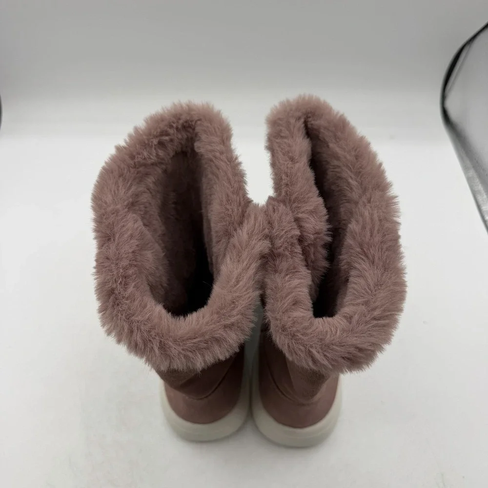 Skechers On The‎ Go City 2 Boots Womens Sz 6 Mauve Pink Pull On Lined 14633